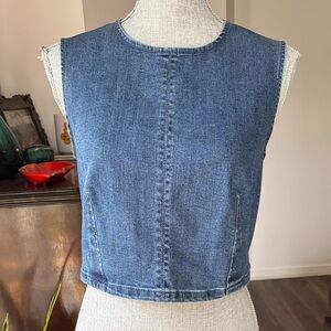 BELLE VERE Denim Blue Crop Top S